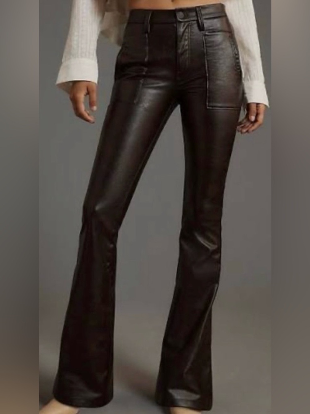 Hudson Barbara High-Rise Faux Leather Bootcut